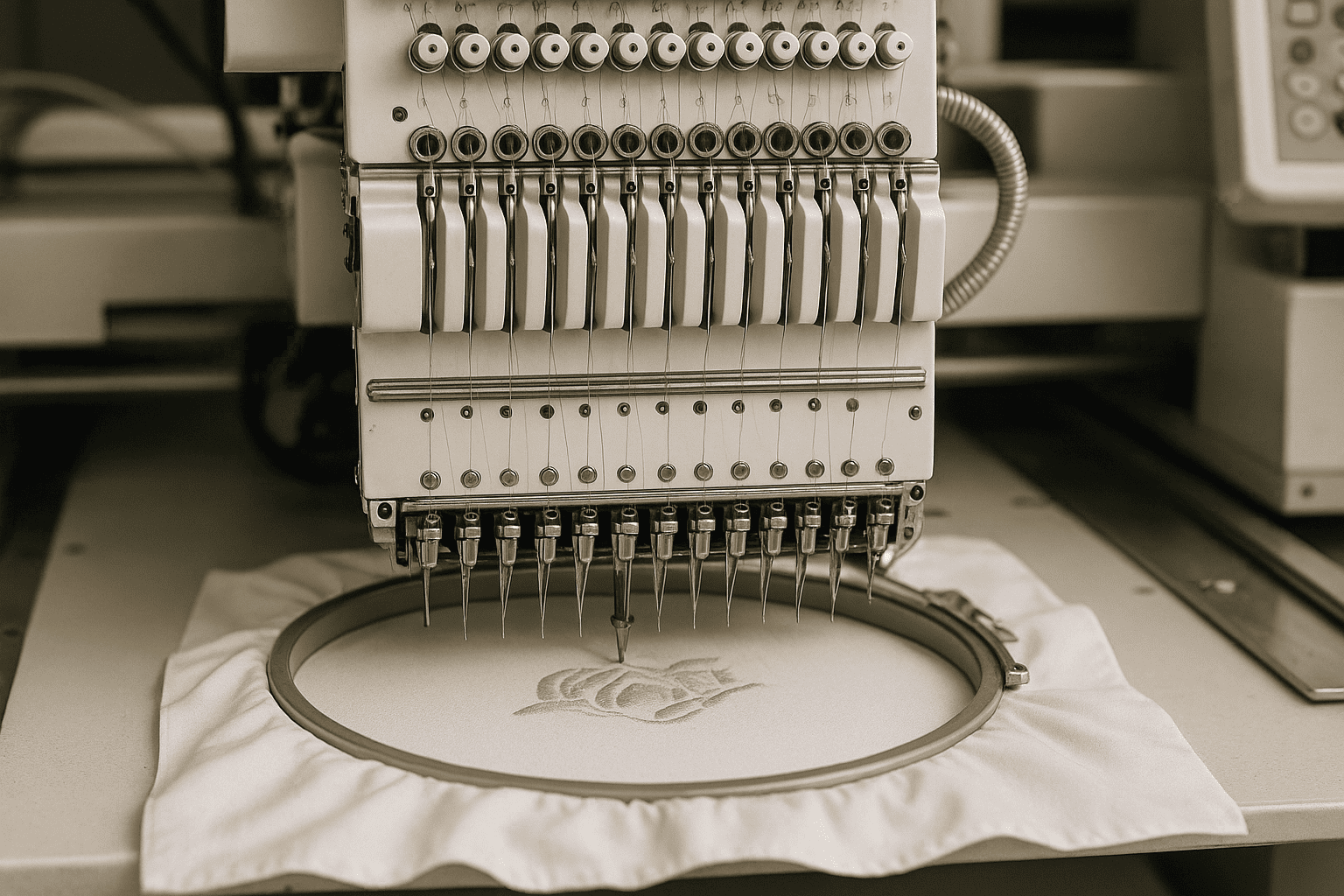 Machine à broder industrielle